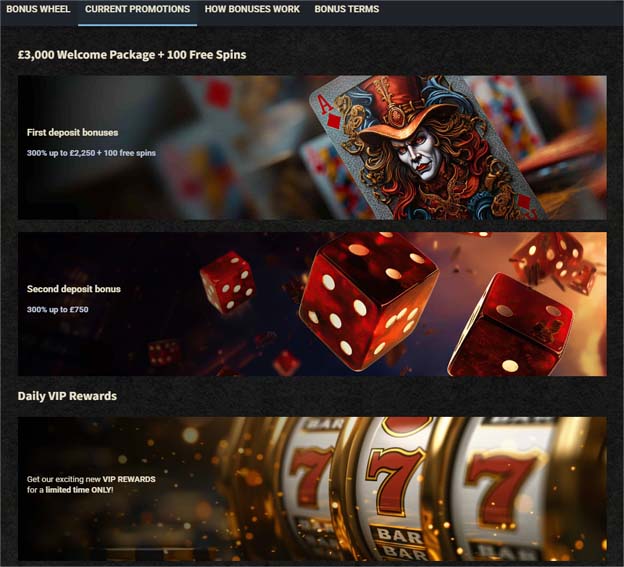 666 gambit casino bonuses screenshot