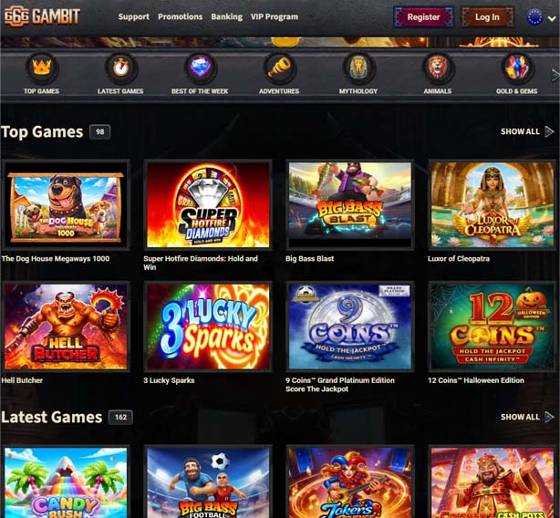 666 gambit casino games screenshot