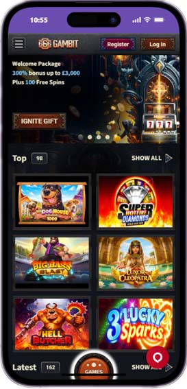 666 gambit casino mobile screenshot