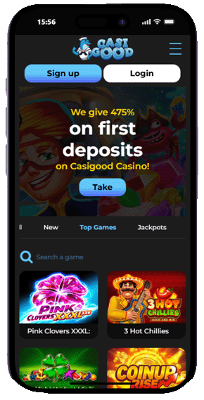 Casigood casino mobile screenshot