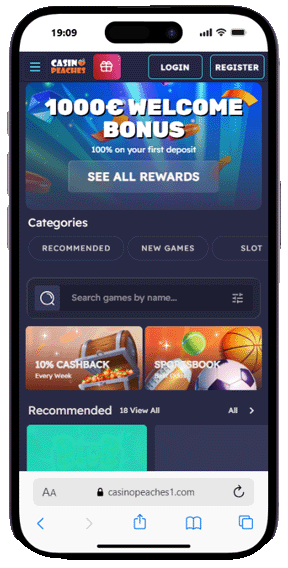 Casino Peaches sportsbook features screenshot