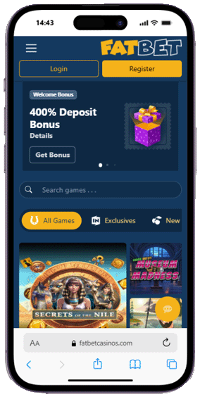 FatBet Casino mobile screenshot
