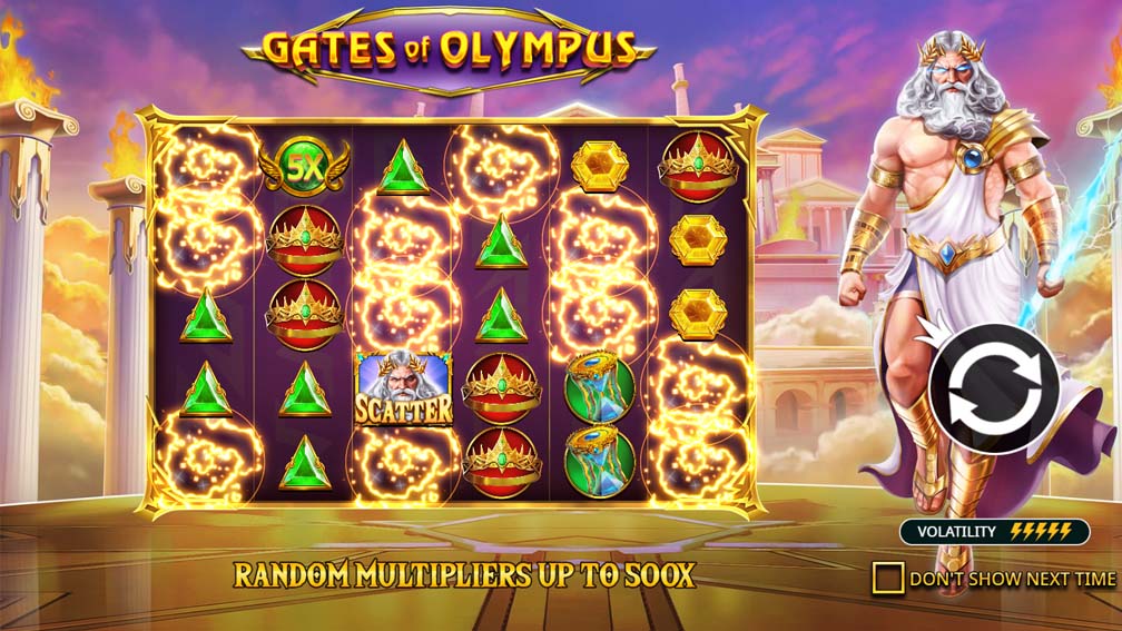 Gates Of Olympus slot screenshot win