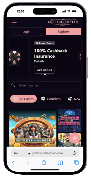 Gold River Star casino mobile screenshot