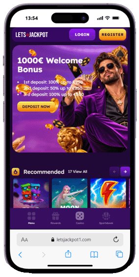 Lets Jackpot casino mobile screenshot