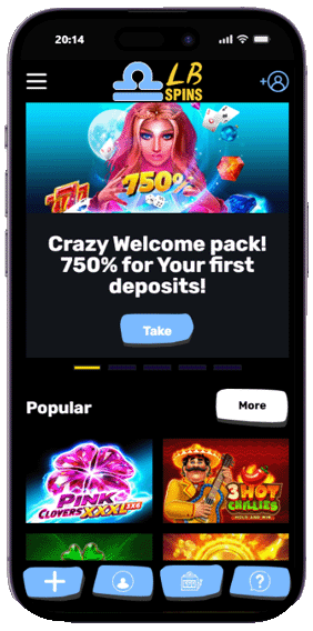 Libra Spins casino mobile screenshot