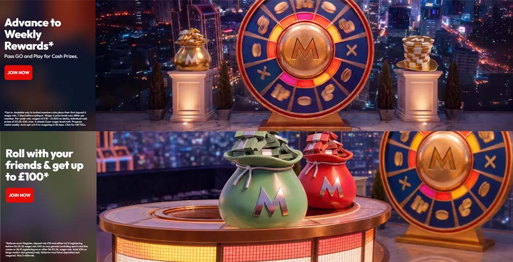 Monopoly casino bonuses screenshot