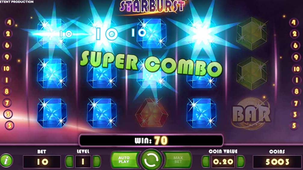 Starburst slot screenshot Super Combo