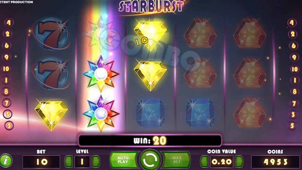 Starburst slot screenshot Win