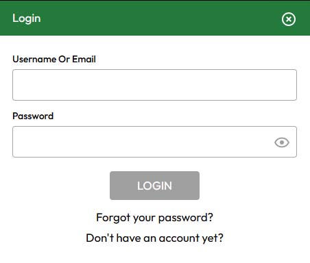 Swift casino login screenshot