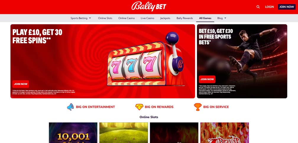 Bally casino games screenshot