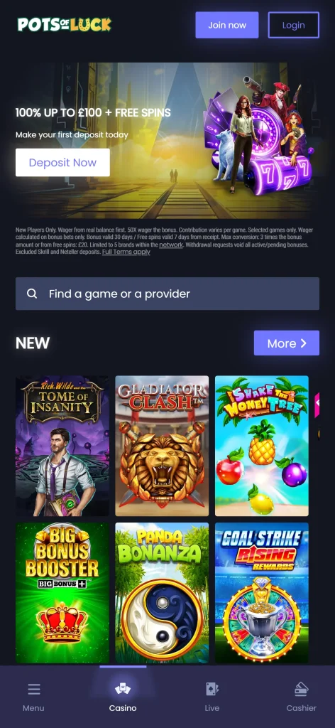 Pots of Luck Casino