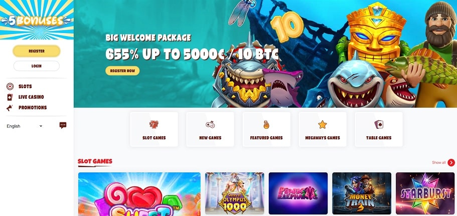 5Bonuses Casino