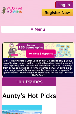 Aunty Acid Bingo Casino