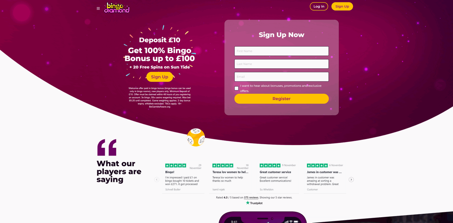 Bingo Diamond Casino