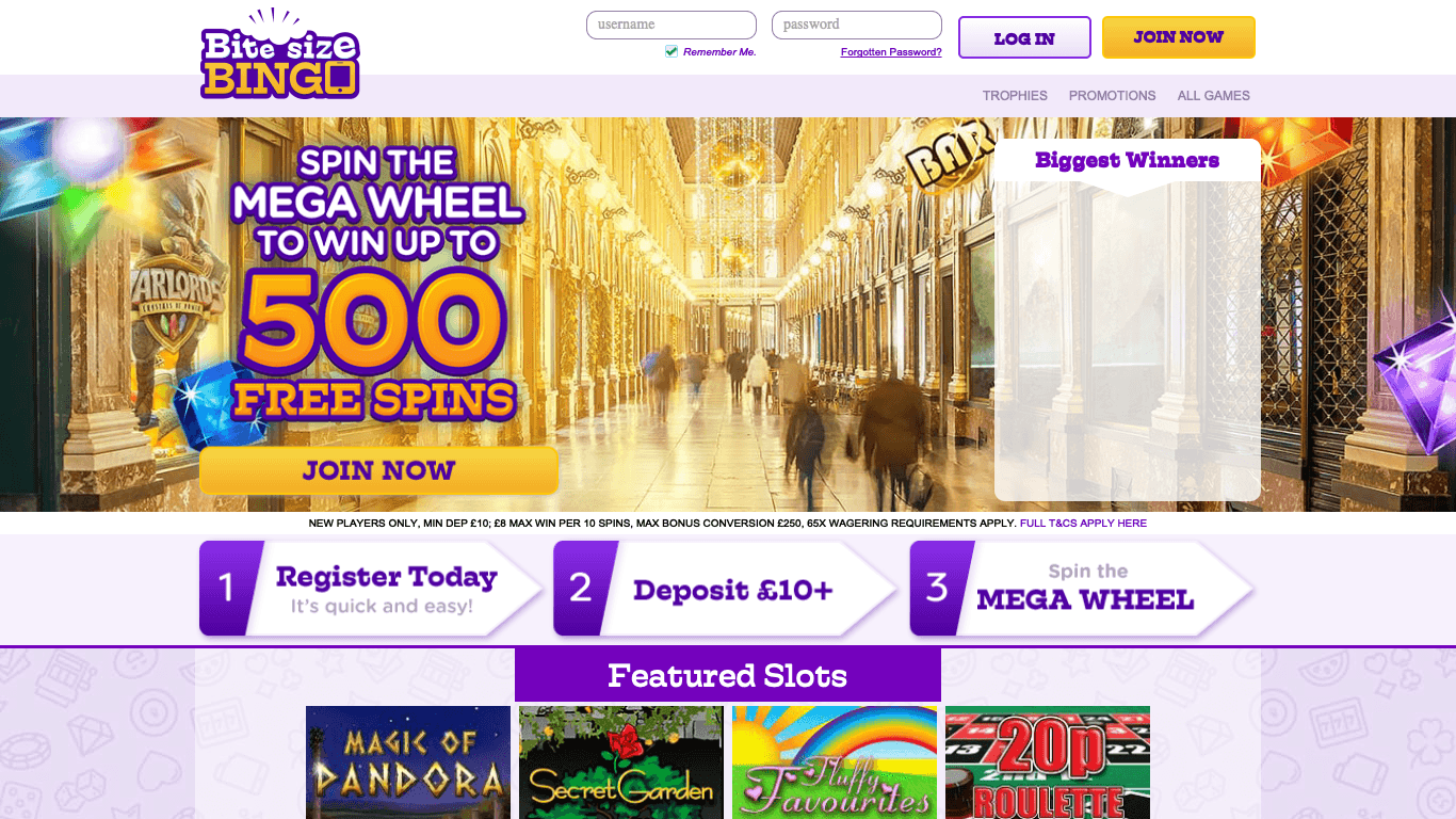 Bite Size Bingo Casino