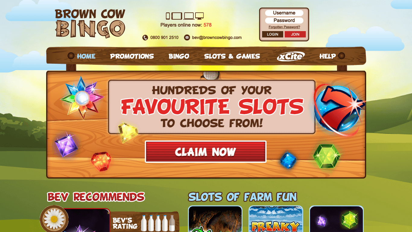 Brown Cow Bingo Casino