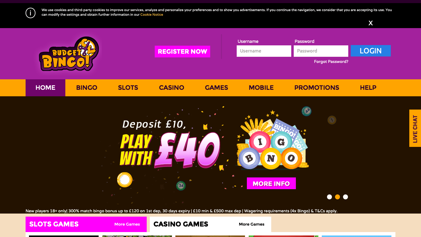 Budget Bingo Casino