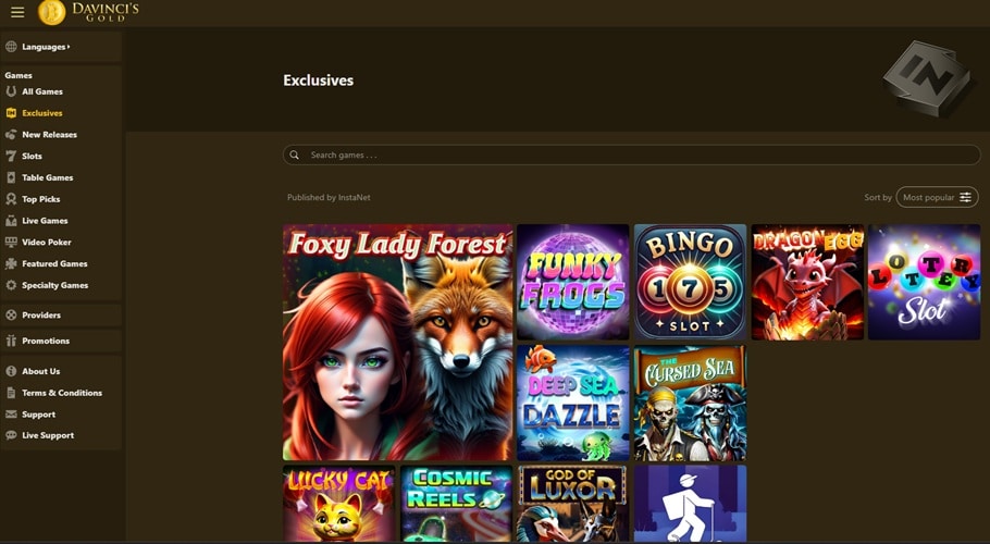 Da Vinci’s Gold Casino