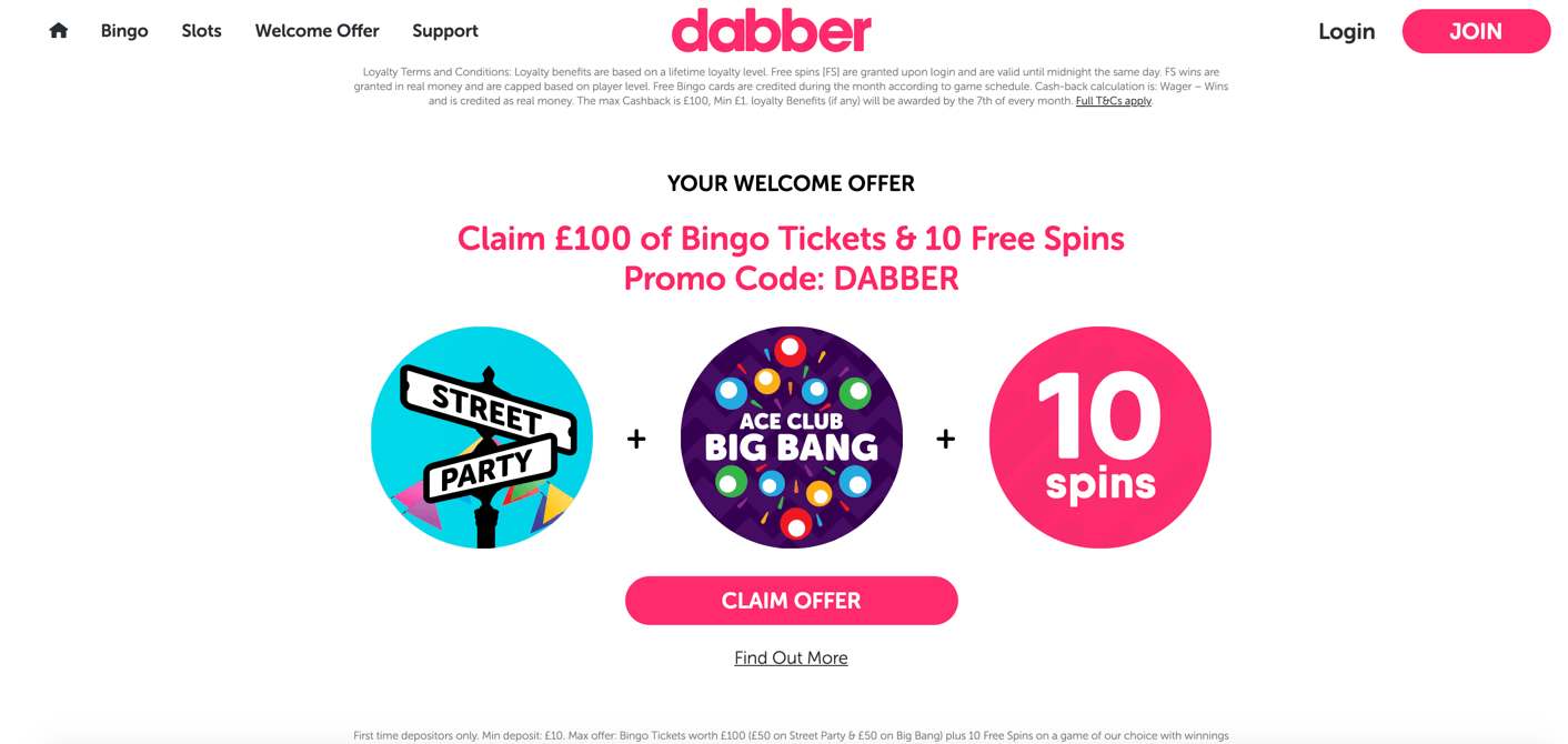 Dabber Bingo Casino