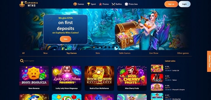 Euphoria Wins Casino