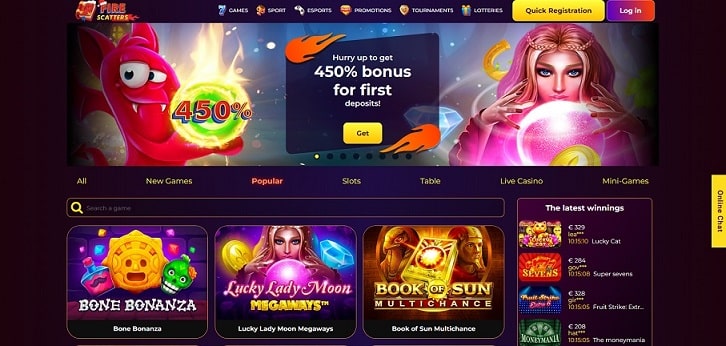 Fire Scatters Casino