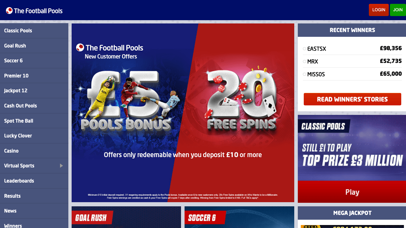 Football Pools Casino