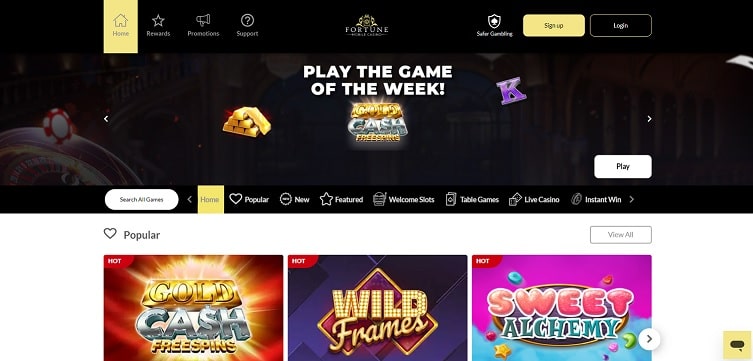 Fortune Mobile Casino