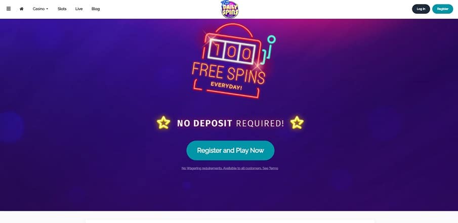 Free Daily Spins Casino