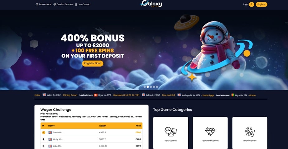Galaxy Spins Casino