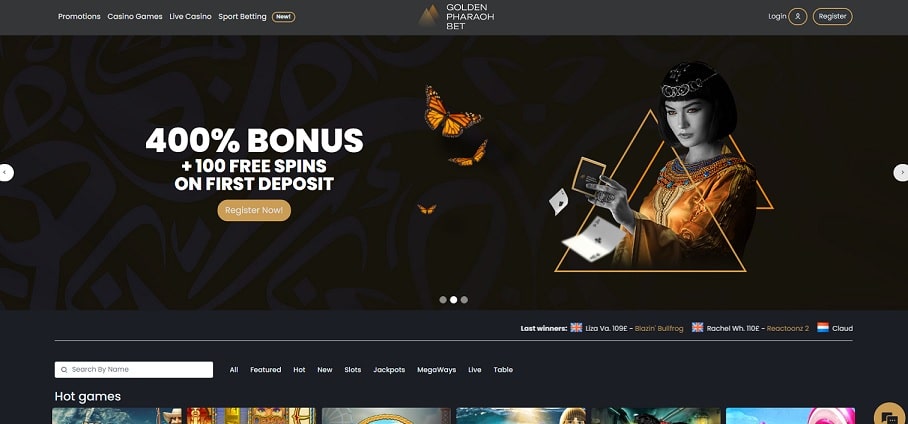 Golden Pharaoh Bet Casino