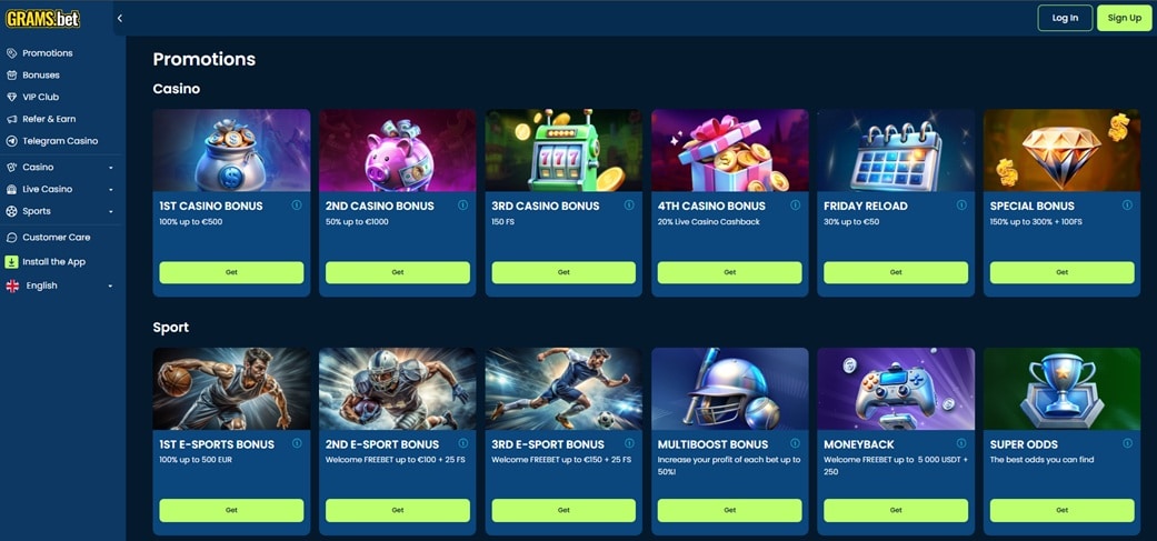 Grams Bet Casino