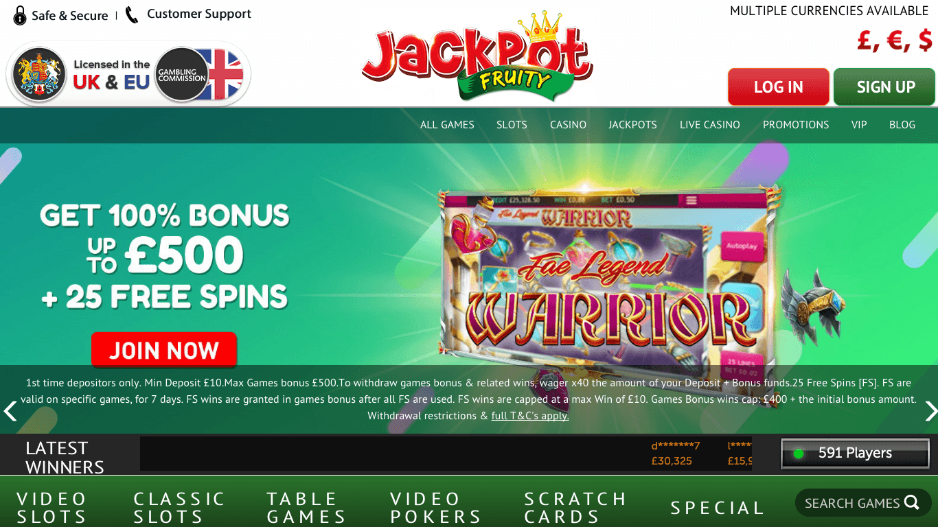 JackPot Fruity Casino
