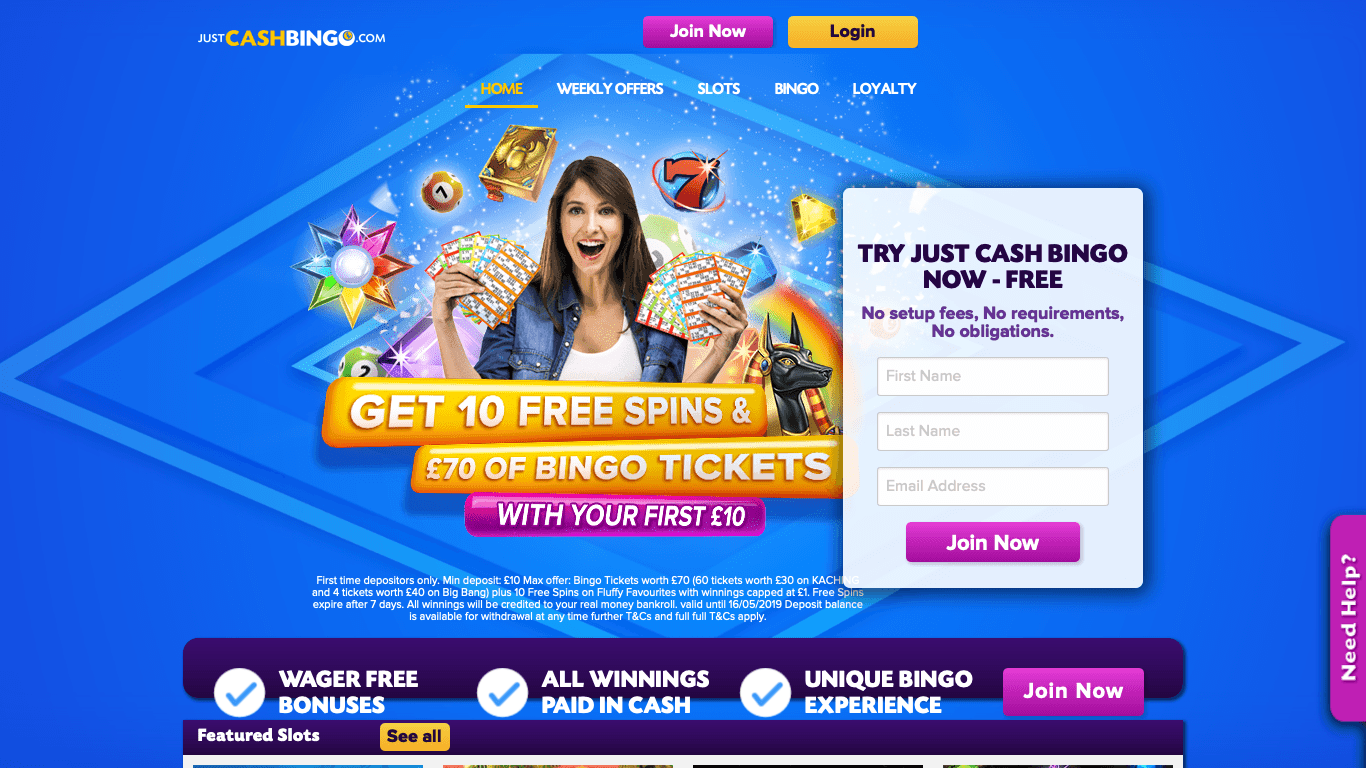 Just Cash Bingo Casino