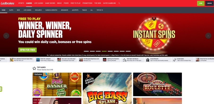 Ladbrokes Games Casino