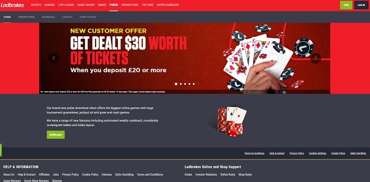Ladbrokes Poker Casino