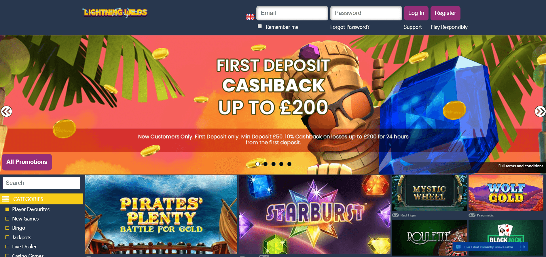 Lightning Wilds Casino