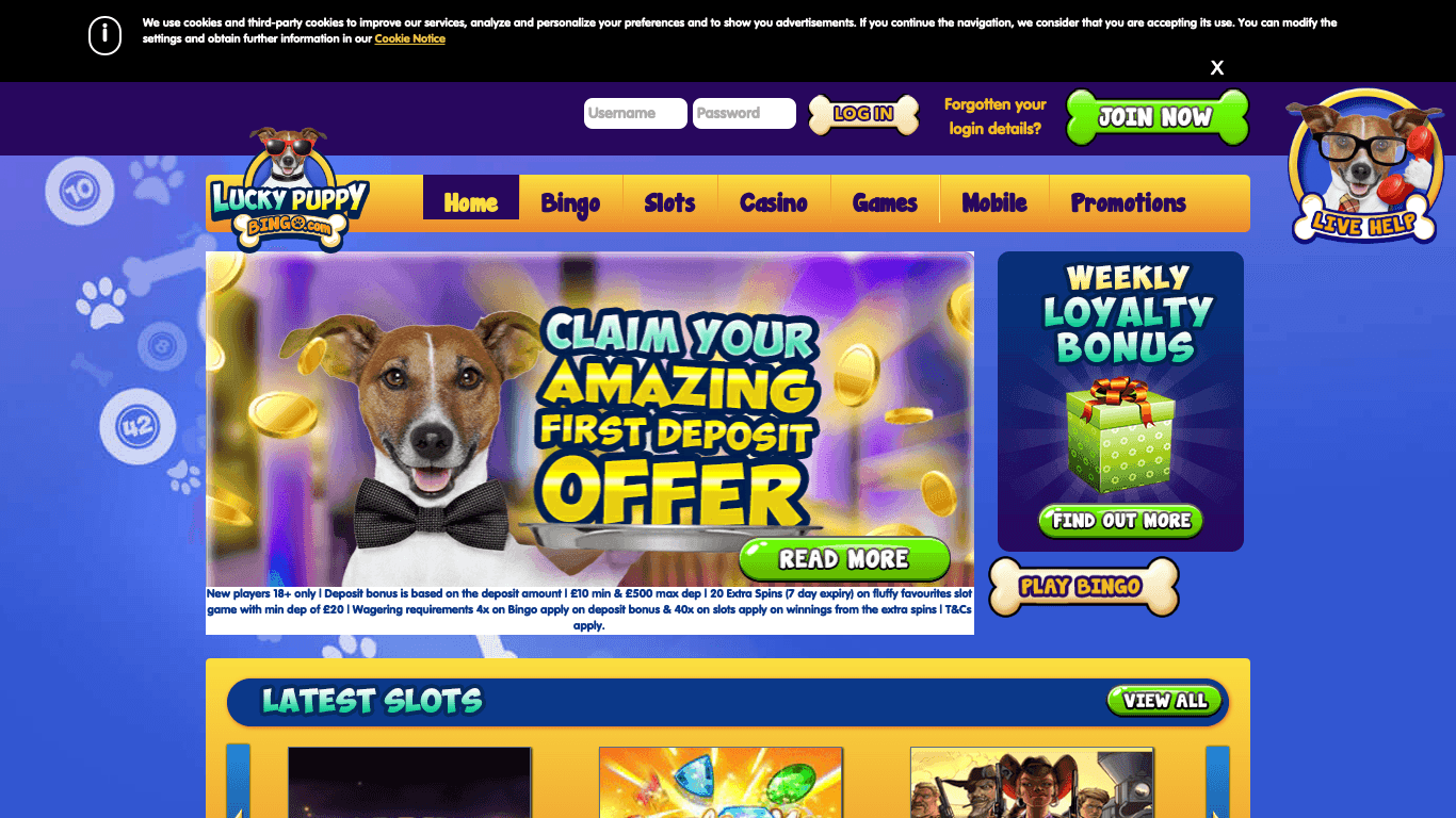 Lucky Puppy Bingo Casino