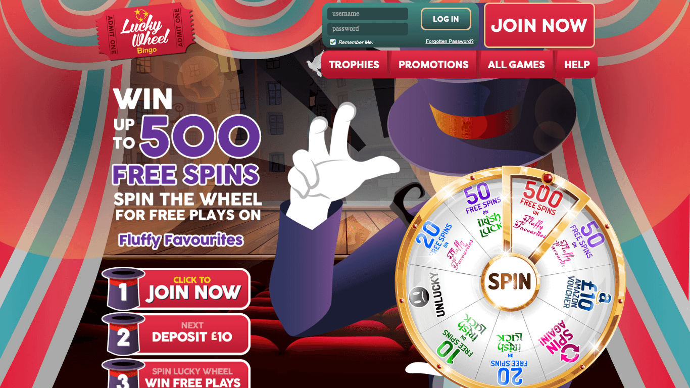 Lucky Wheel Bingo Casino