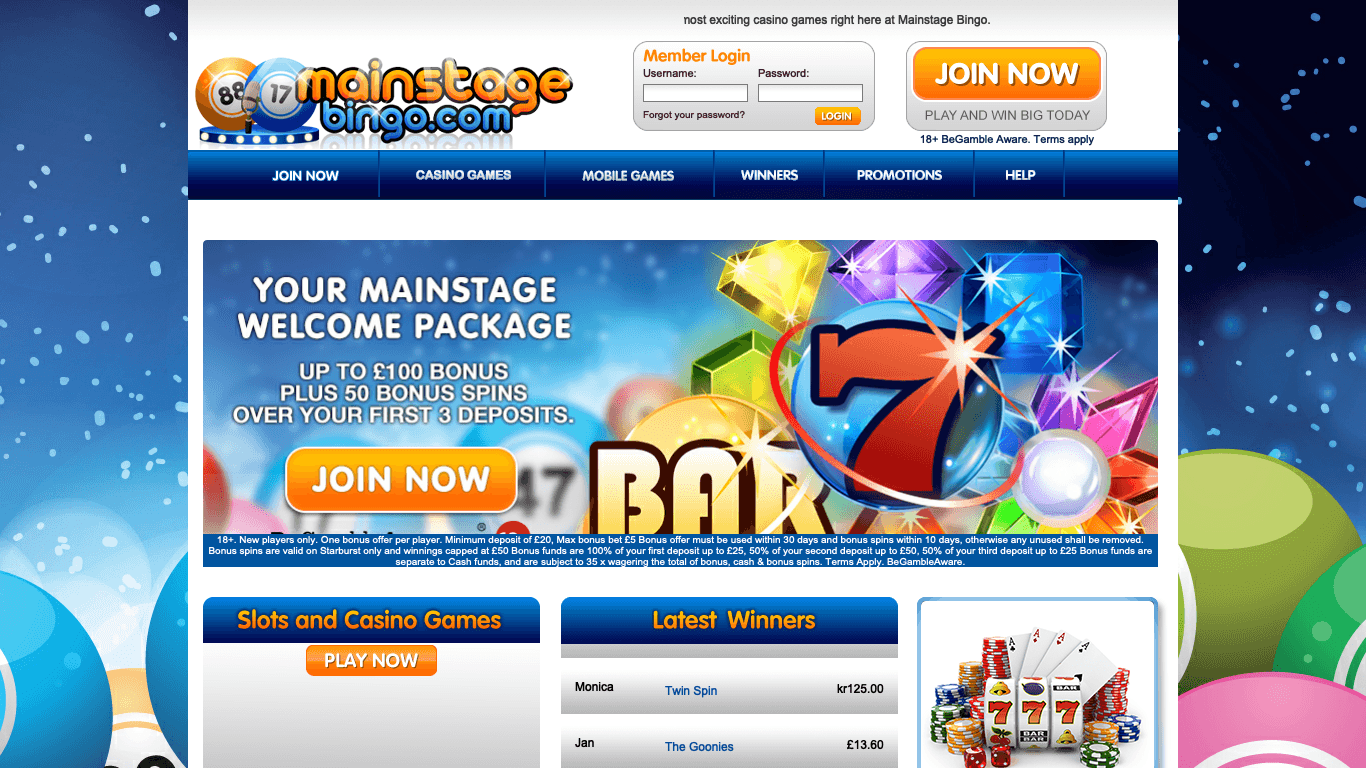 Mainstage Bingo Casino