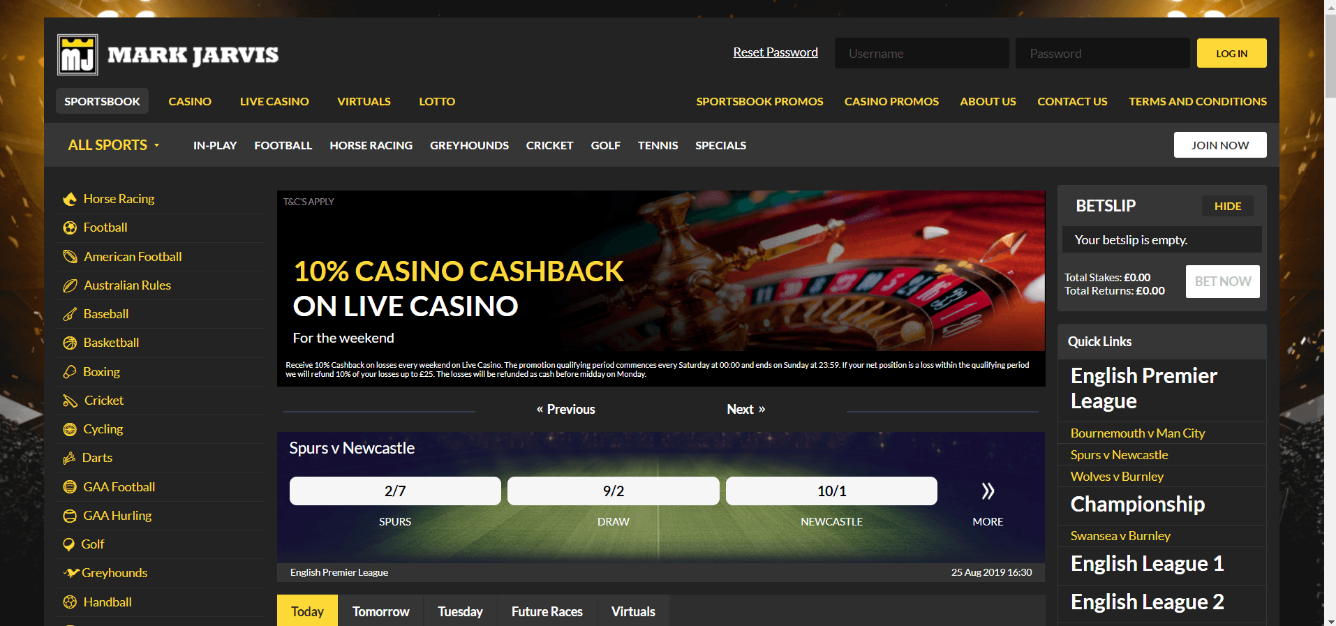 Mark Jarvis Bet Casino