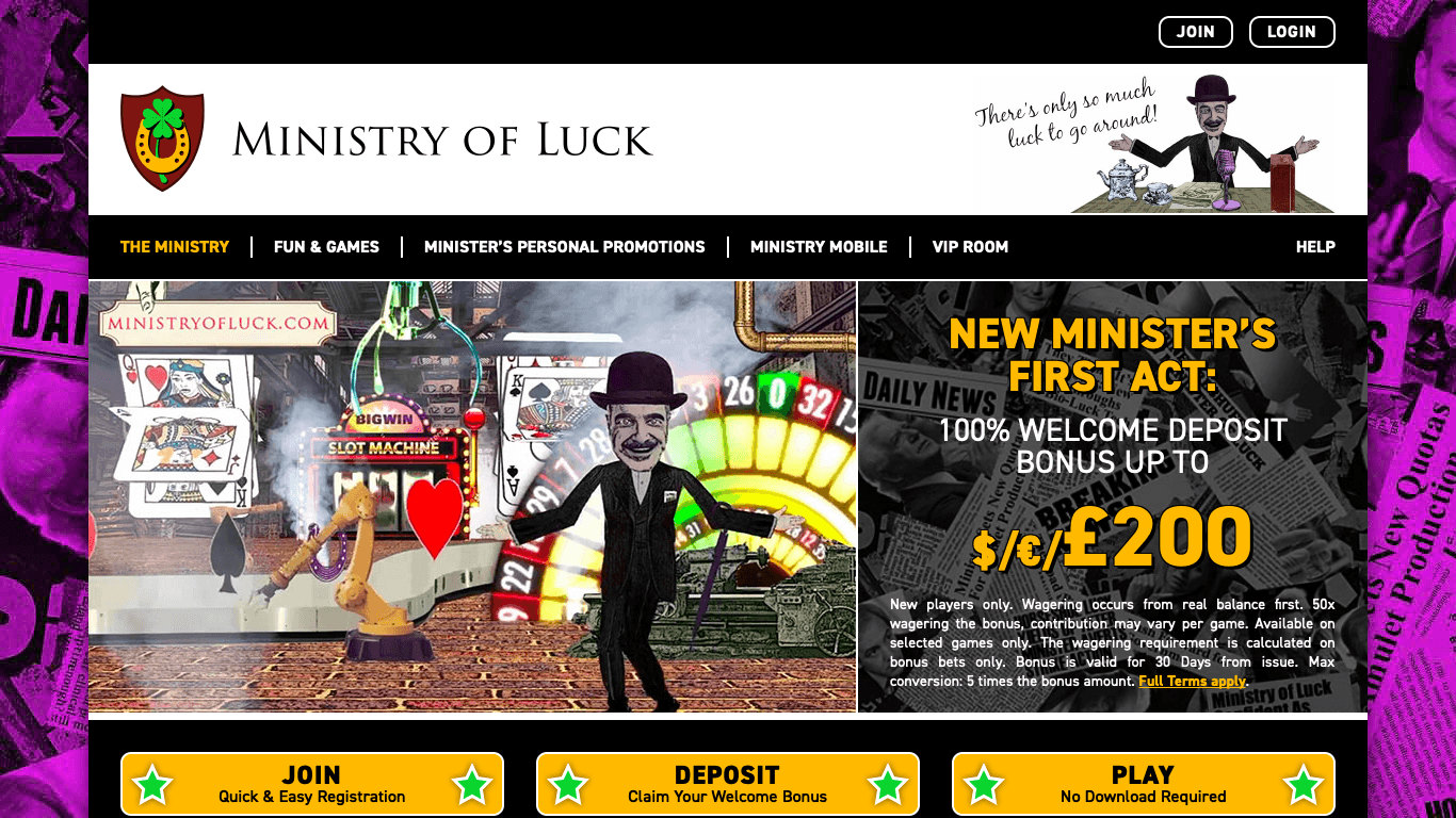 Ministry of Luck Casino