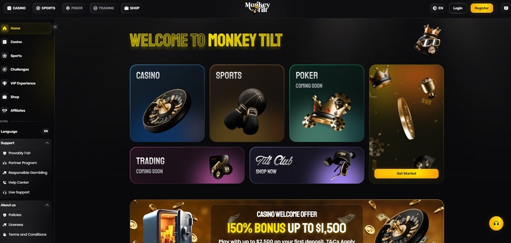 Monkey Tilt Casino