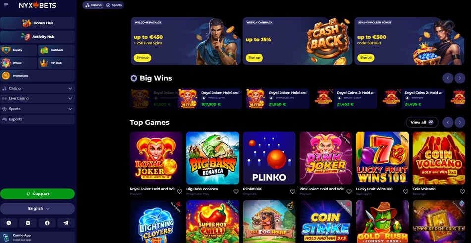 NYXBets Casino