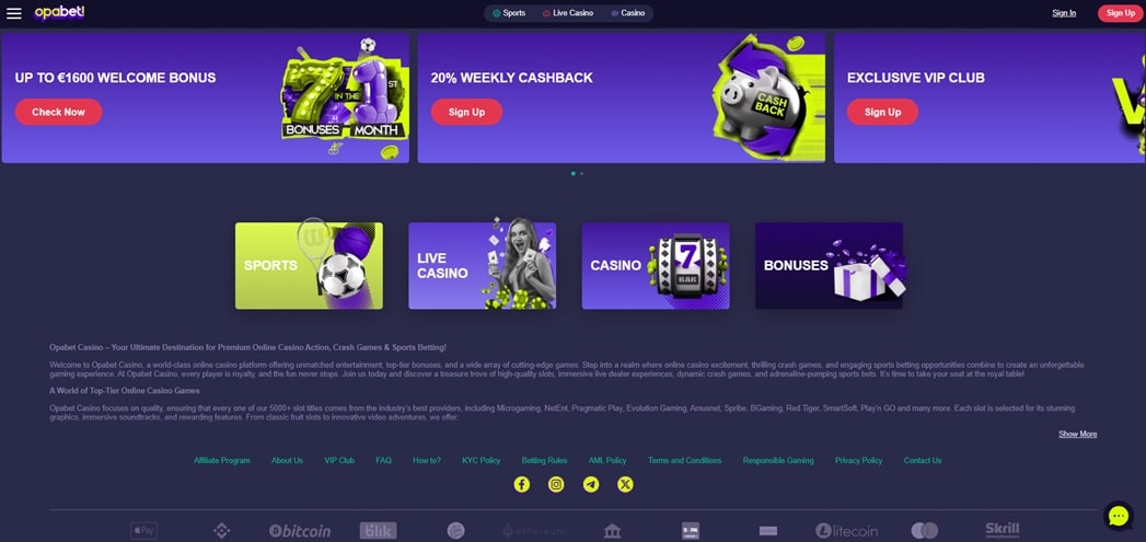 Opabet Casino