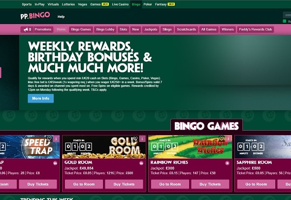 Paddy Power Bingo Casino