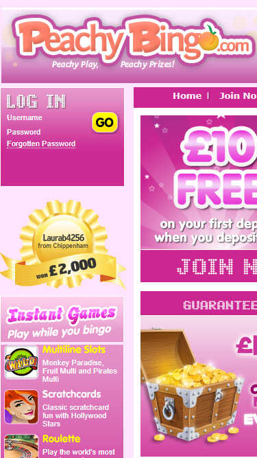 Peachy Bingo Casino