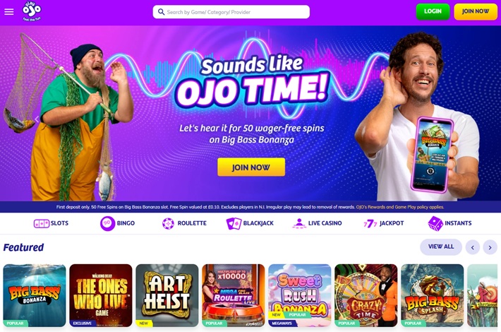 PlayOJO Sister Sites Casino