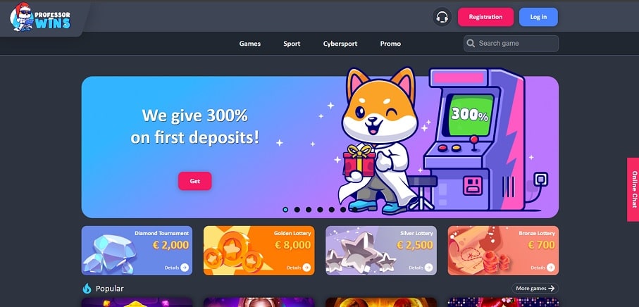 Professor Wins Casino