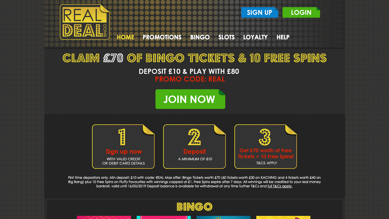 Real Deal Bingo Casino